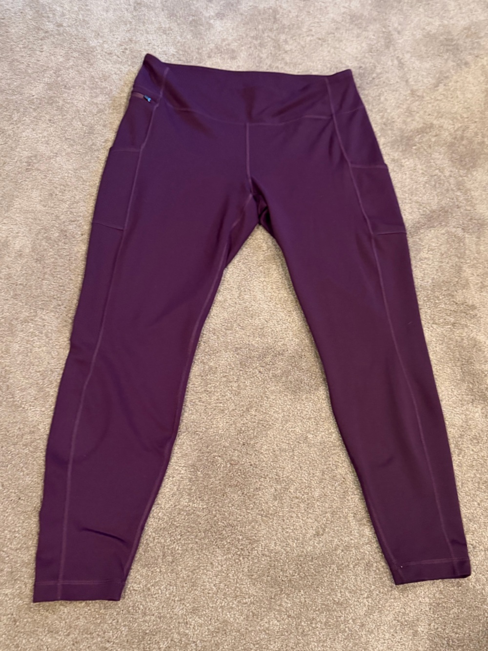 Patagonia Women’s XL Plum High Rise Pocket Leggings Athletic Yoga Hiking